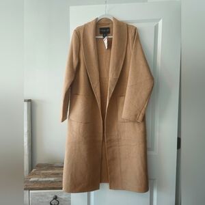 NWT Rachel Zoe wool blend oversized coat size medium color camel tan